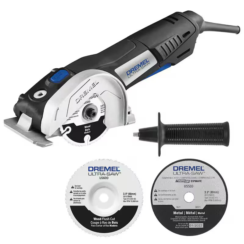 1.8 Amp Variable Speed Corded Rotary Tool Kit with 7.5 Amp Compact Saw Kit T7229