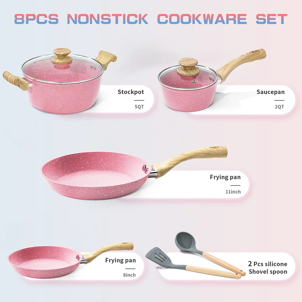8 Pcs Nonstick Cookware Set N35923