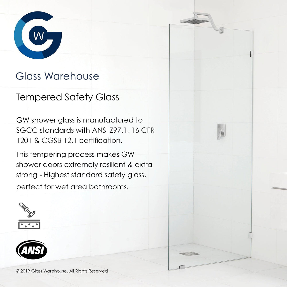 Frameless Arched Shower Door U957894