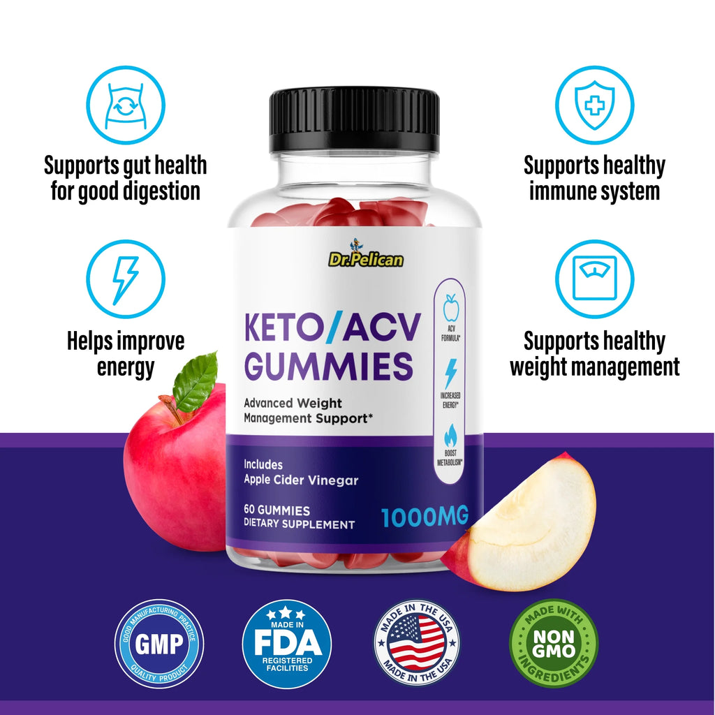 Keto ACV Gummies 1000MG 60 Gummies N39345