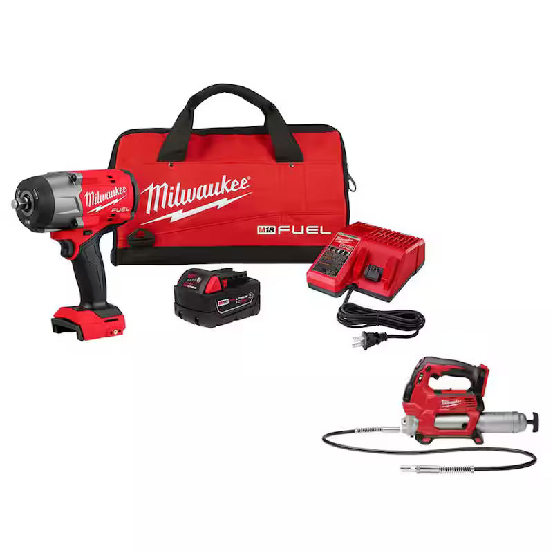 18V Lithium-Ion Brushless Cordless 1/2 in. Impact Wrench with Friction Ring Kit D7159
