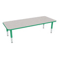 Preschool Adjustable Height Rectangular Activity Table with Casters M91497