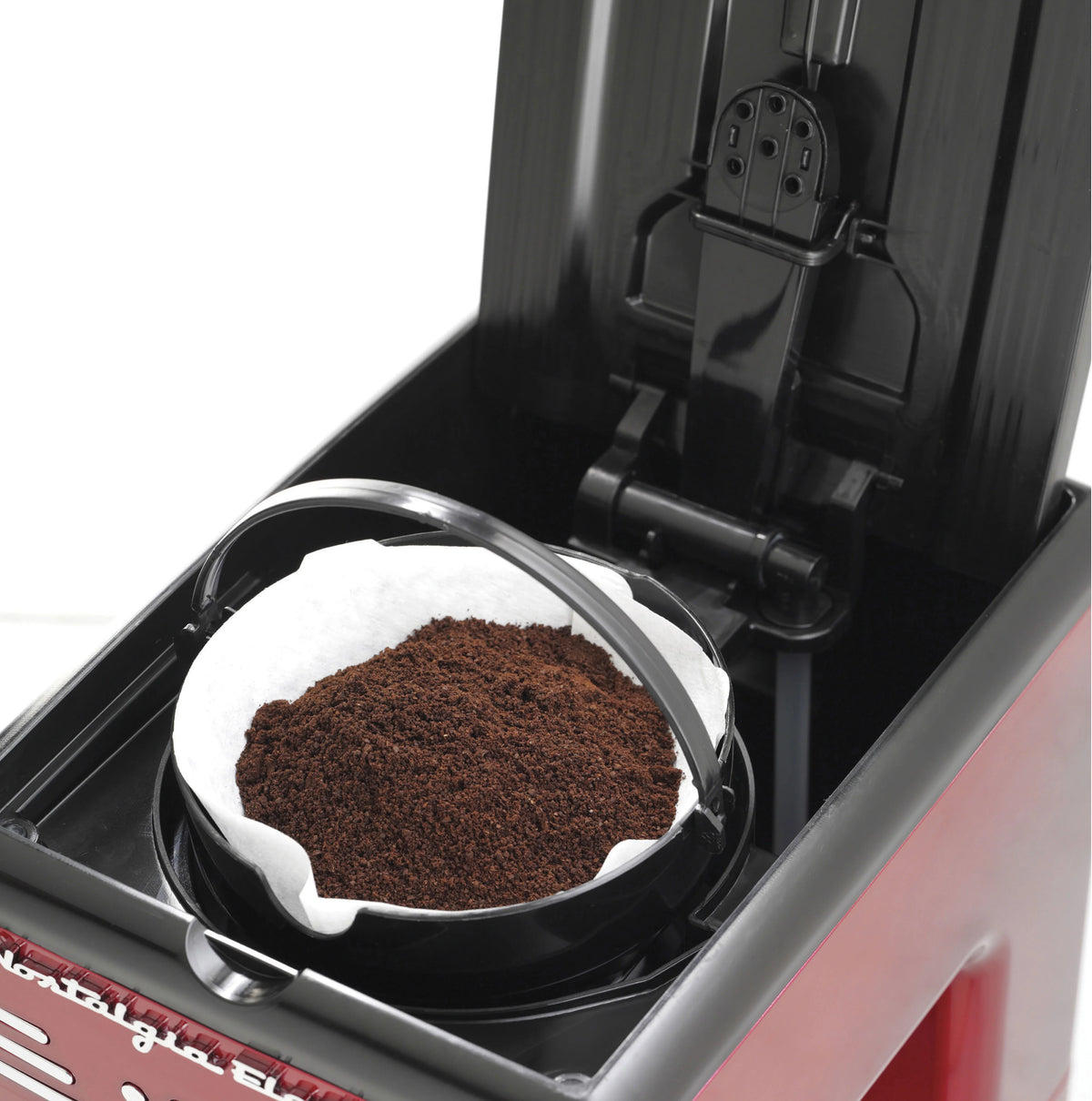 Red 12-Cup Programmable Retro Coffee Maker K5053
