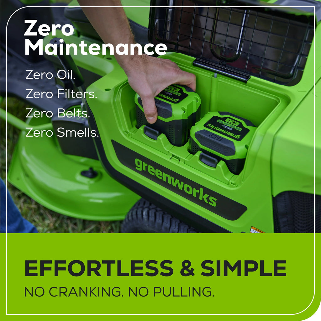 60V 30” Zero Turn Riding Lawn Mower with Batteries & Charger Z577642