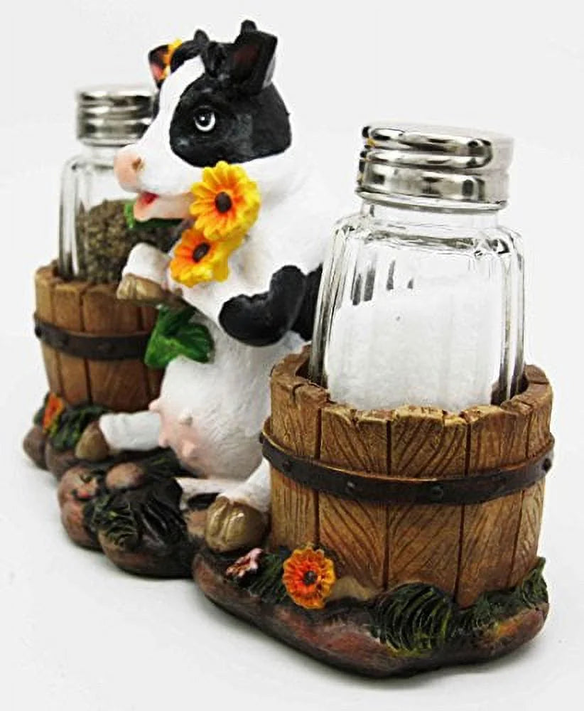 Sunflower Cow Salt And Pepper Shakers Set K691466