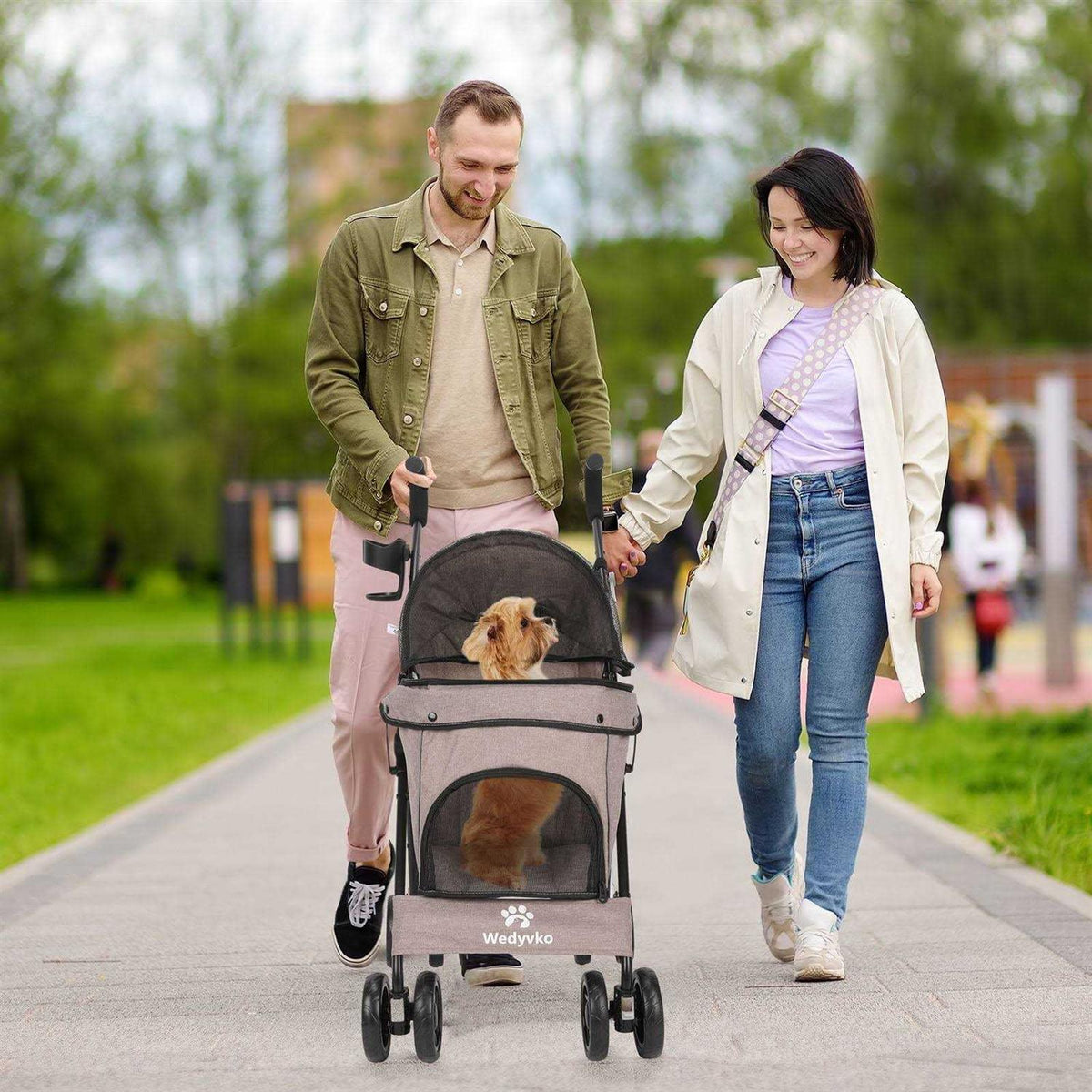 Foldable Pet Stroller with Cup Holder E301