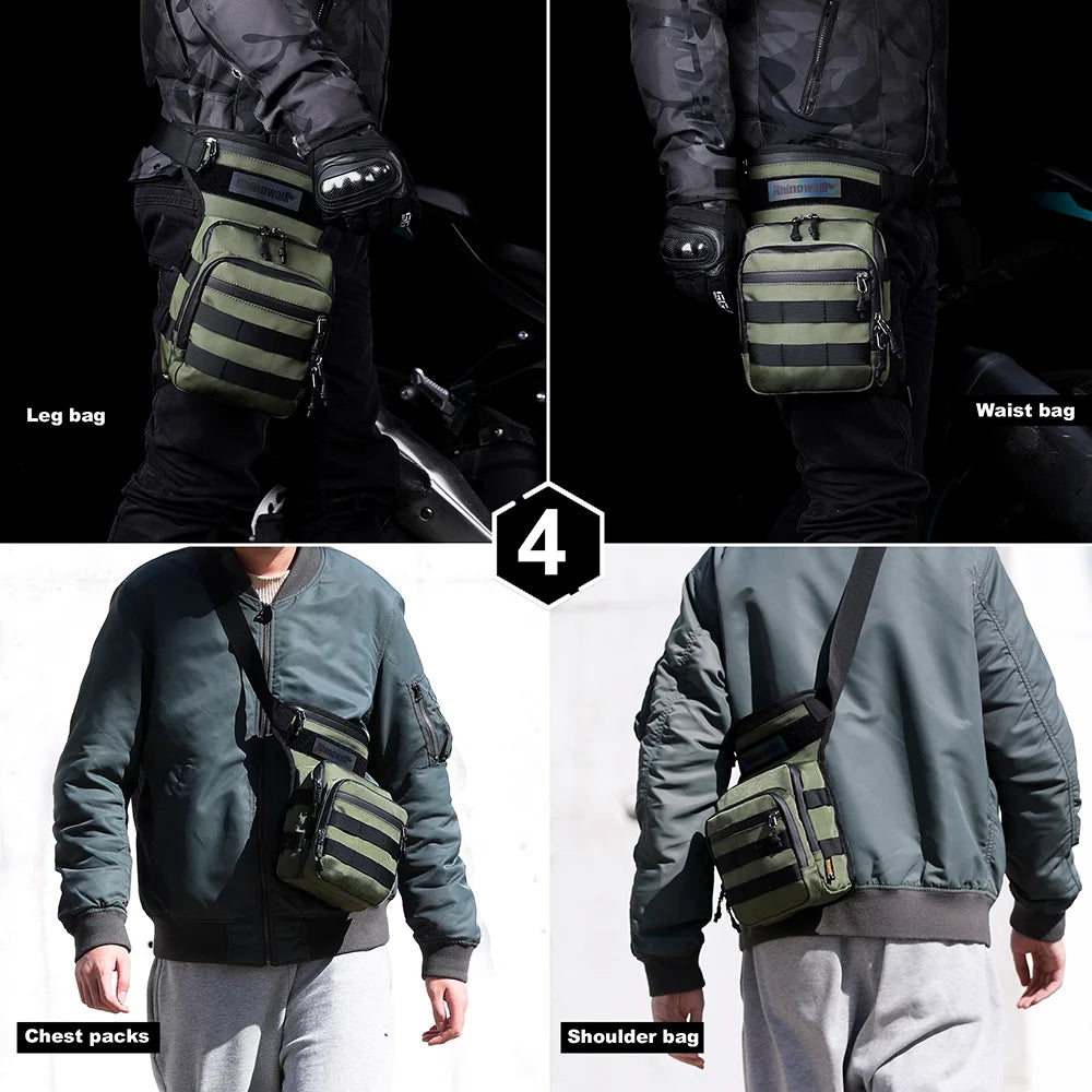 Large Capacity Motorcycle Leg Bag Waist Pack L6524