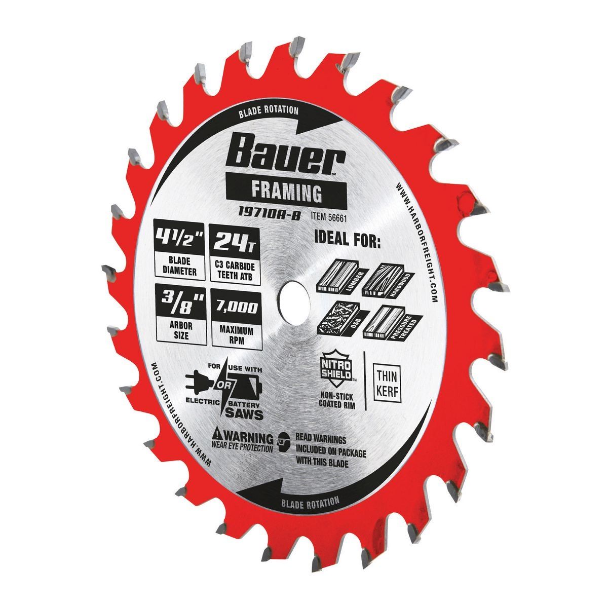 4-1/2 in. 24T Framing Circular Saw Blade B6286