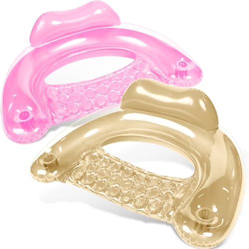2 Pack Inflatable Pool Chairs with Cup Holders G4029