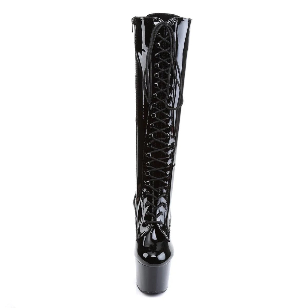 Black Str Patent Shoes T448
