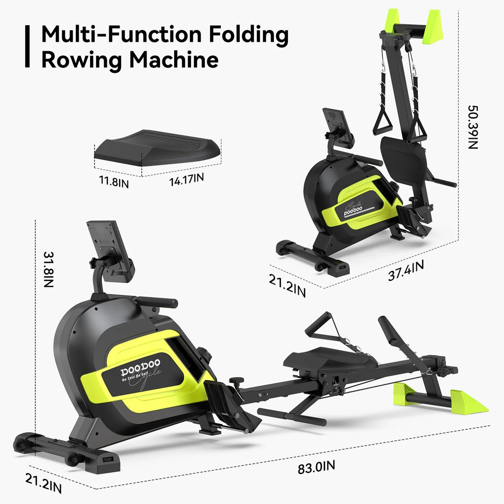 3-in-1 Foldable Magnetic Rowing Machine D224