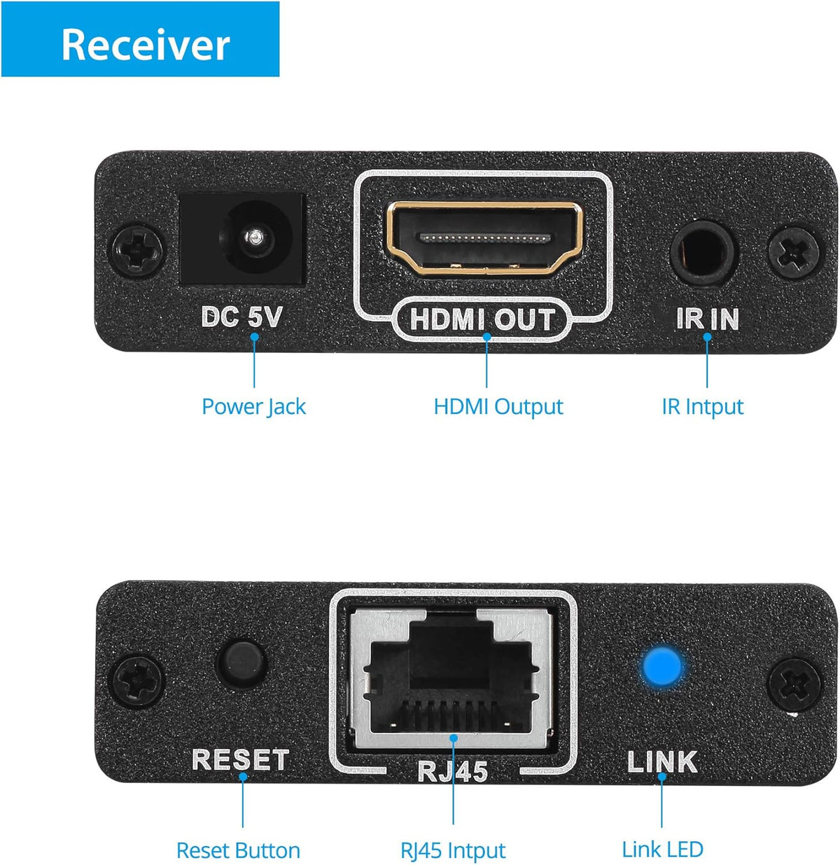HDMI Extender Over Ethernet Cat6, Pack of 2 C626482