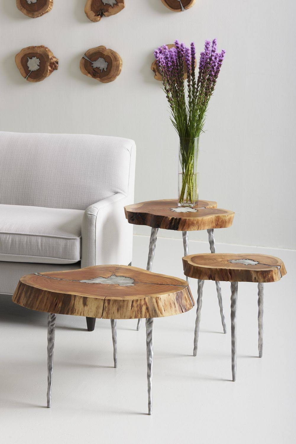 Poured Aluminum Side Table T42476