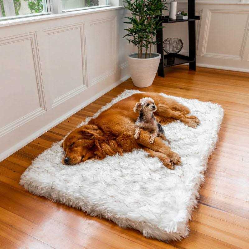 Faux Fur Orthopedic Dog Bed T4317
