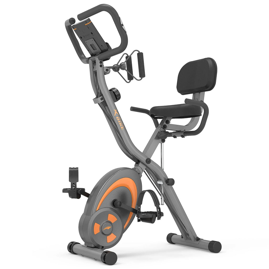 Folding Recumbent Exercise Bike with Resistance Bands N317515