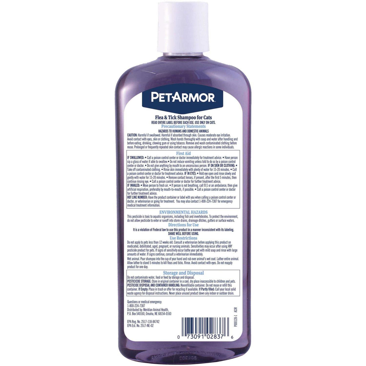 Flea & Tick Shampoo for Cats Coconut Berry Scent W7775