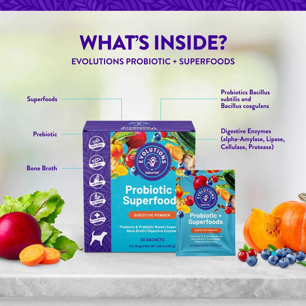 Probiotic Superfoods Powder Dog Supplement X5275