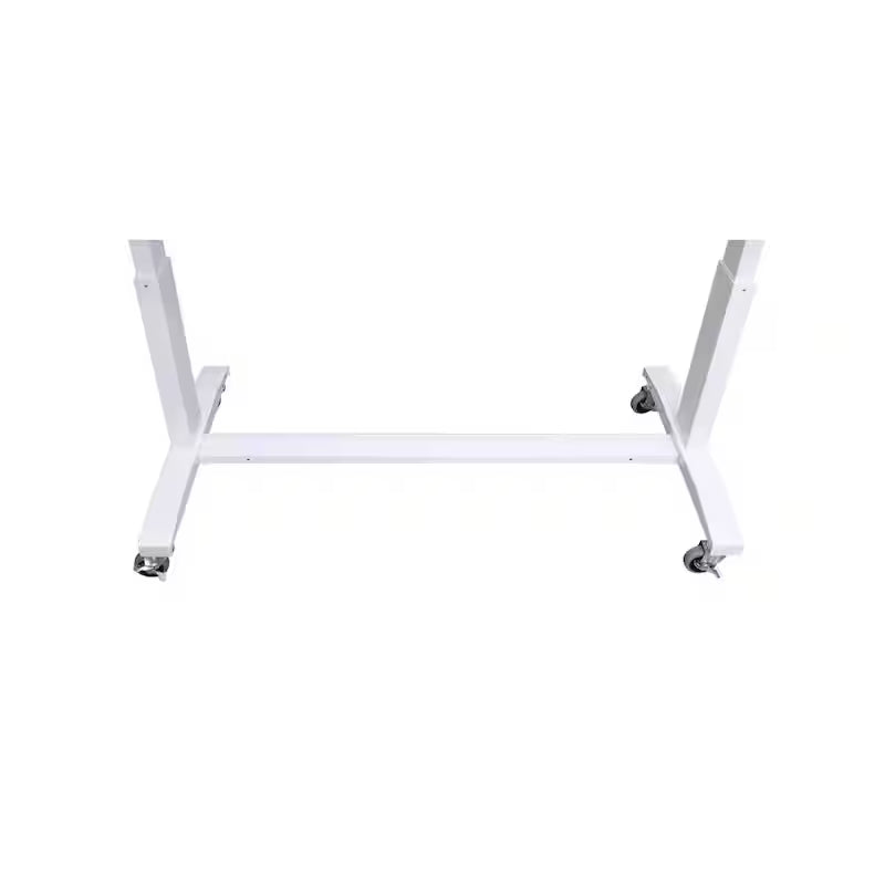 46 in. W White Adjustable Height Worktable with 2-Drawers P15008