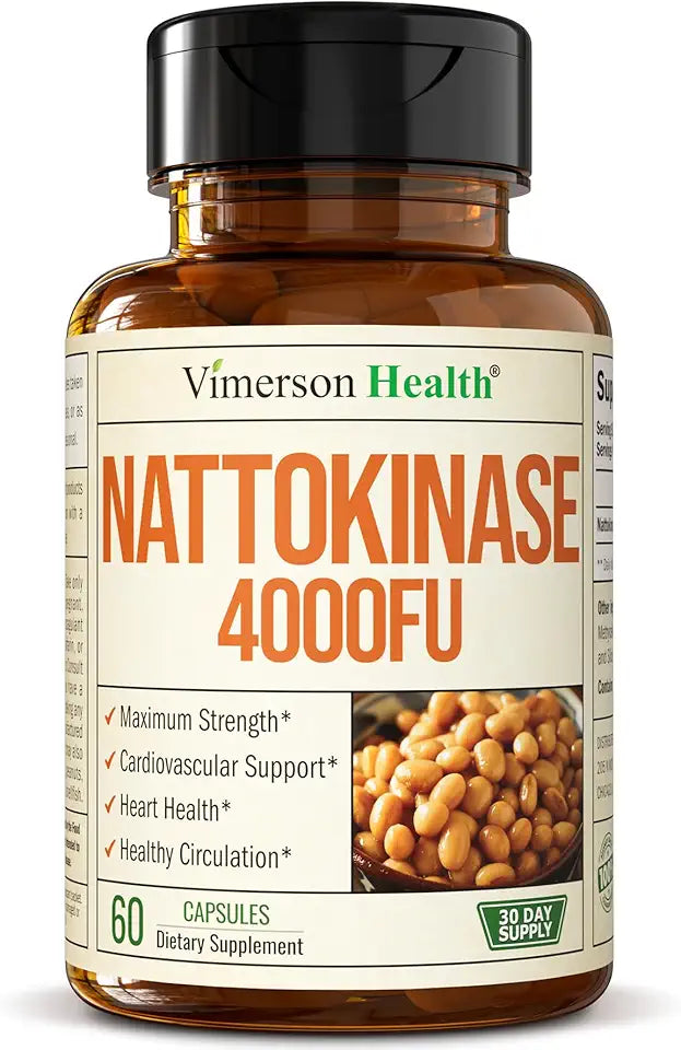 Nattokinase Supplement 4000 FU 60 Capsules S199809