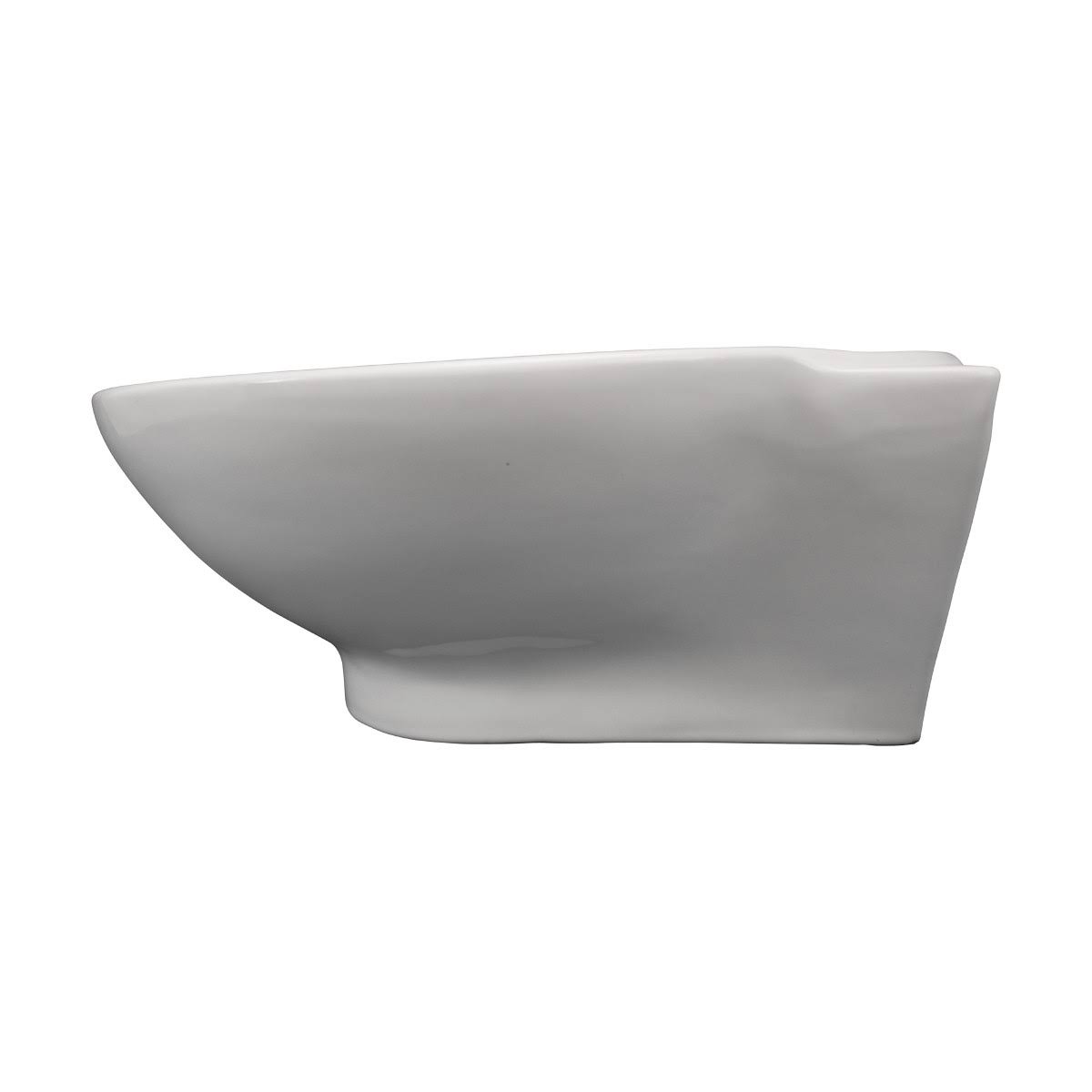 17x22 Round White Bathroom Sink with Overflow C9828