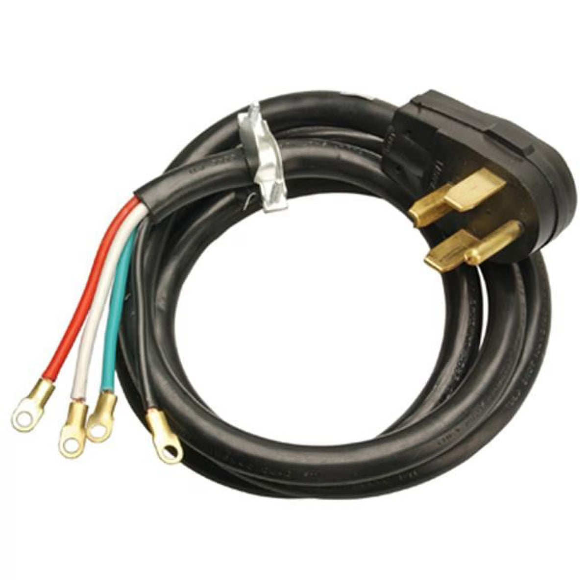 4-Feet Round Dryer Cord, Black Z8430