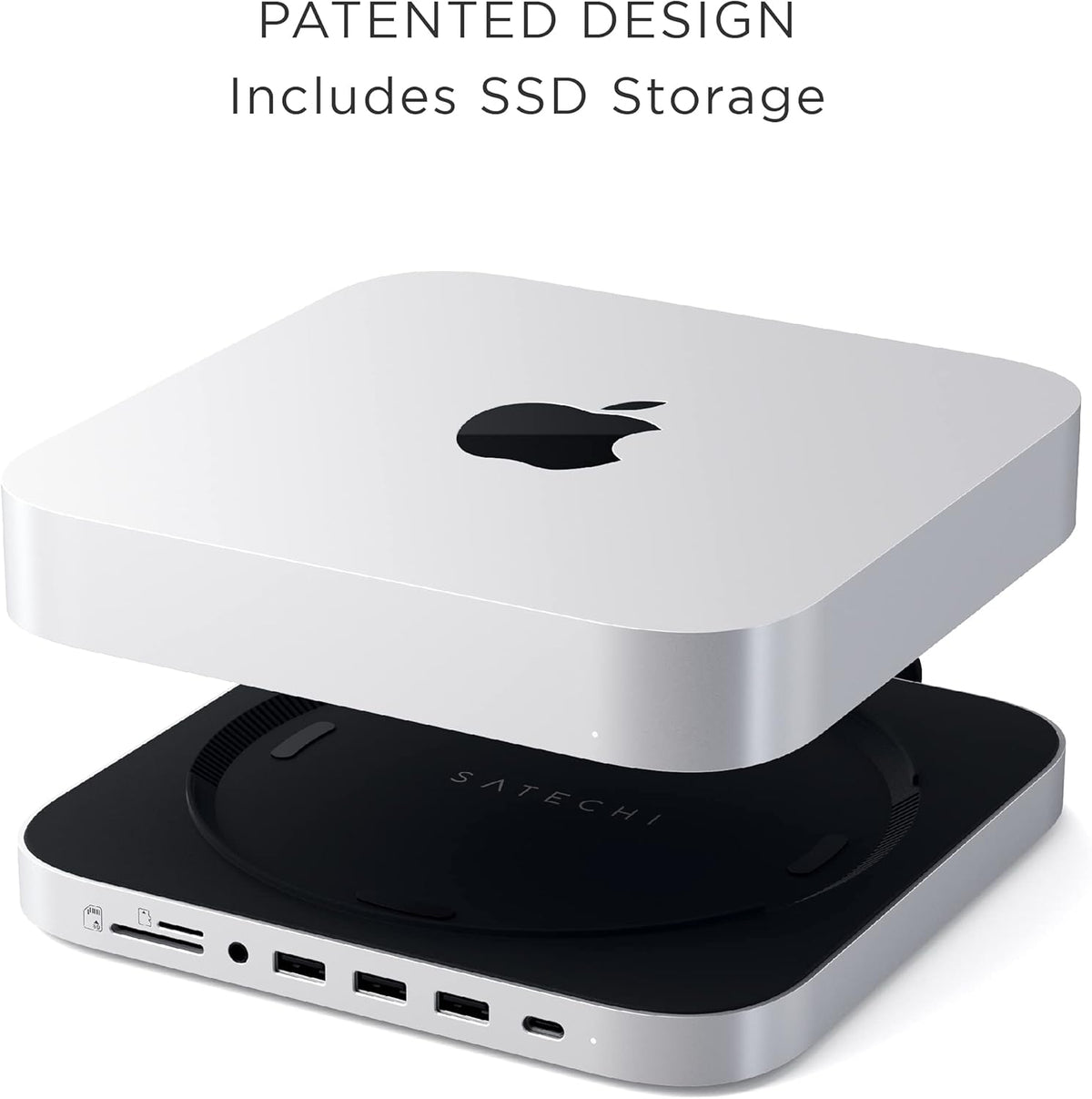 Silver USB-C Stand & Hub with SSD Enclosure K13924