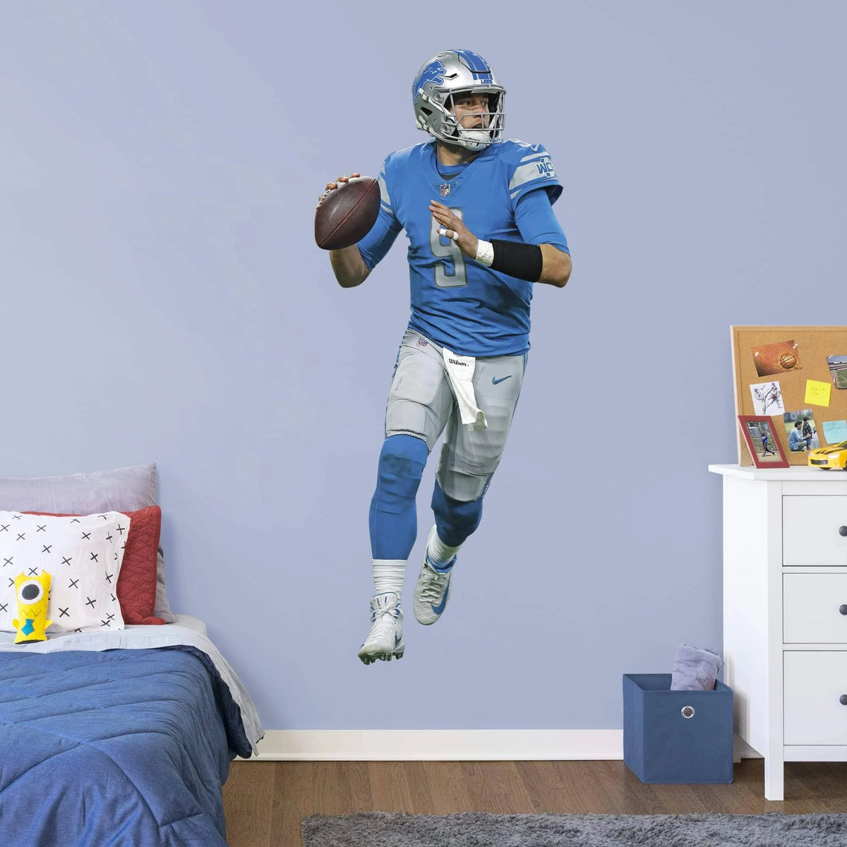 Officially Licensed NFL Removable Wall Decal Giant Athlete + 2 Wall Decals O363243