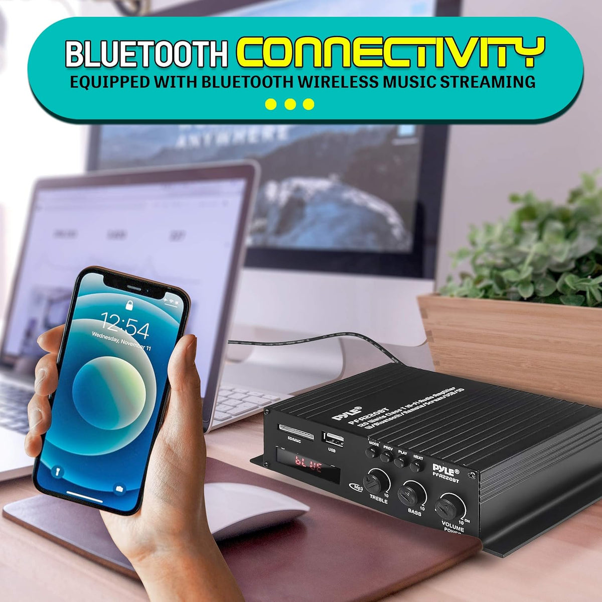 Pack of 2 Bluetooth Stereo Amplifier P278