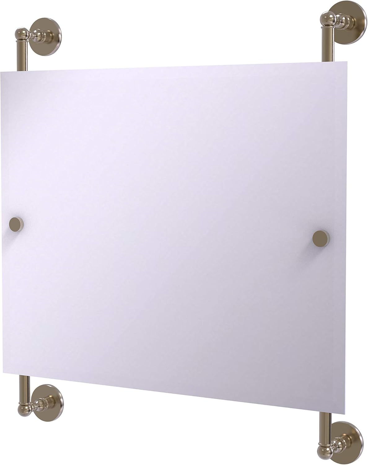 Polished Nickel Frameless Wall Mirror Y34167