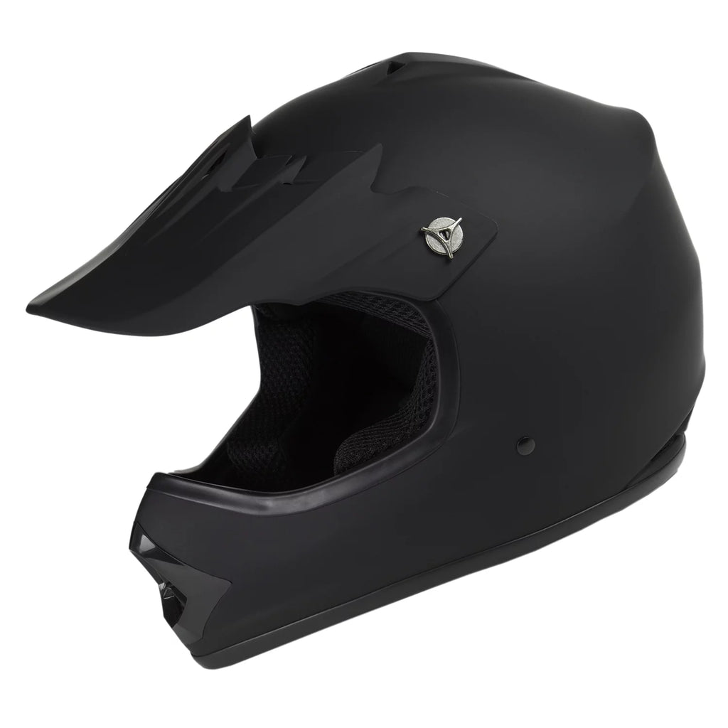 Youth Motocross ATV Off-Road Helmet DOT Approved Matte Black A370964
