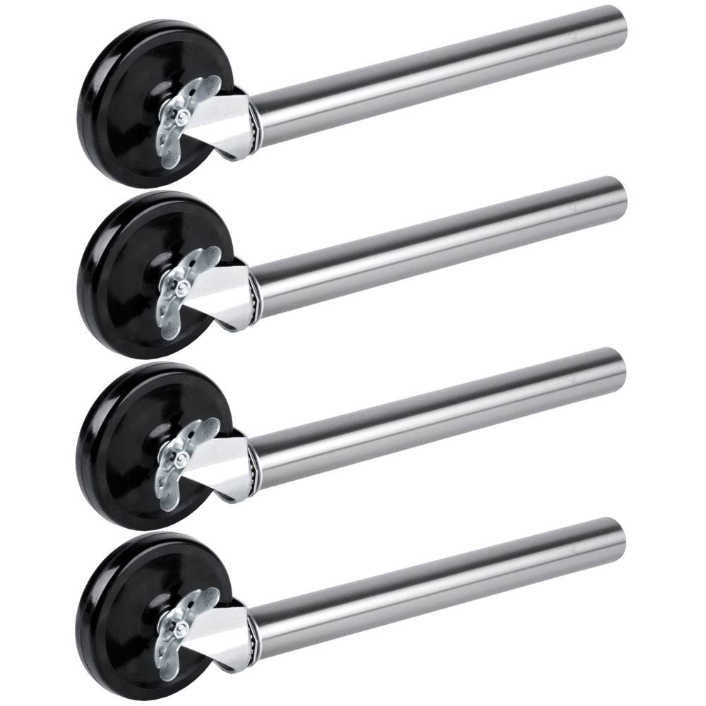 5x22 Food Table Stem Casters with Legs - 4/Set D6521