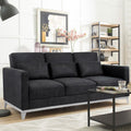 Smoke Gray Fabric Sofa Sleeper S5603