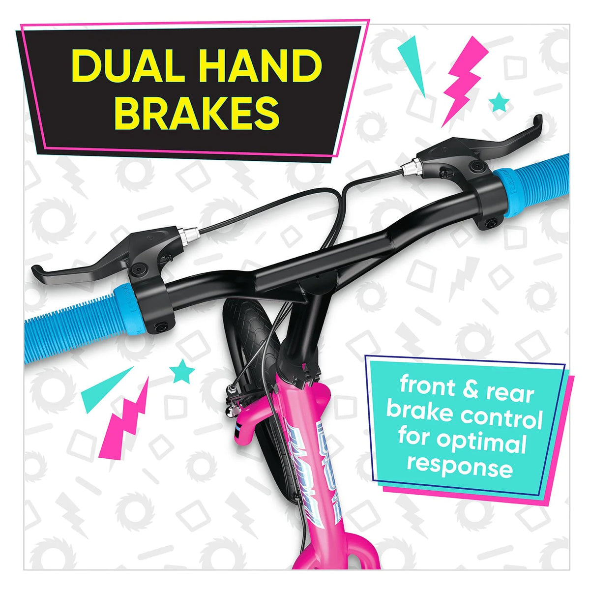 Pink Kick Scooter with 12" Air-Filled Tires E2228
