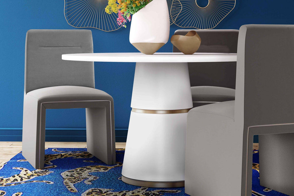 Grey Performance Velvet Dining Chair Z678906