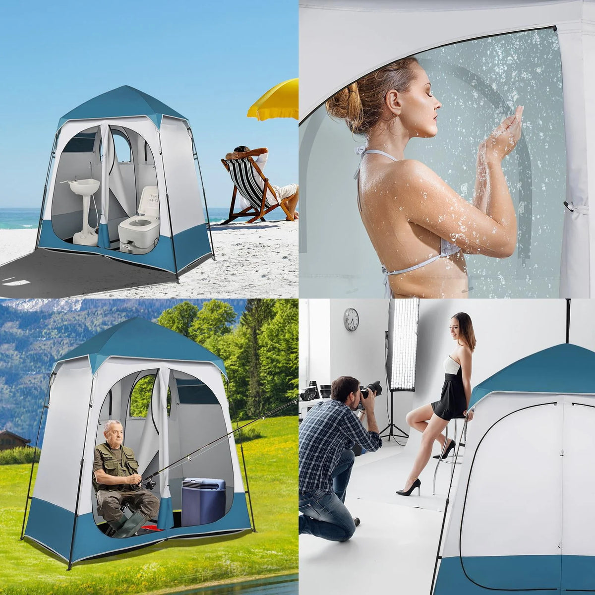 Waterproof Pop Up Camping Tent with Rainfly G22222