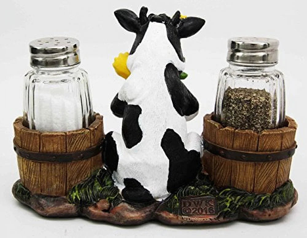 Sunflower Cow Salt And Pepper Shakers Set K691466