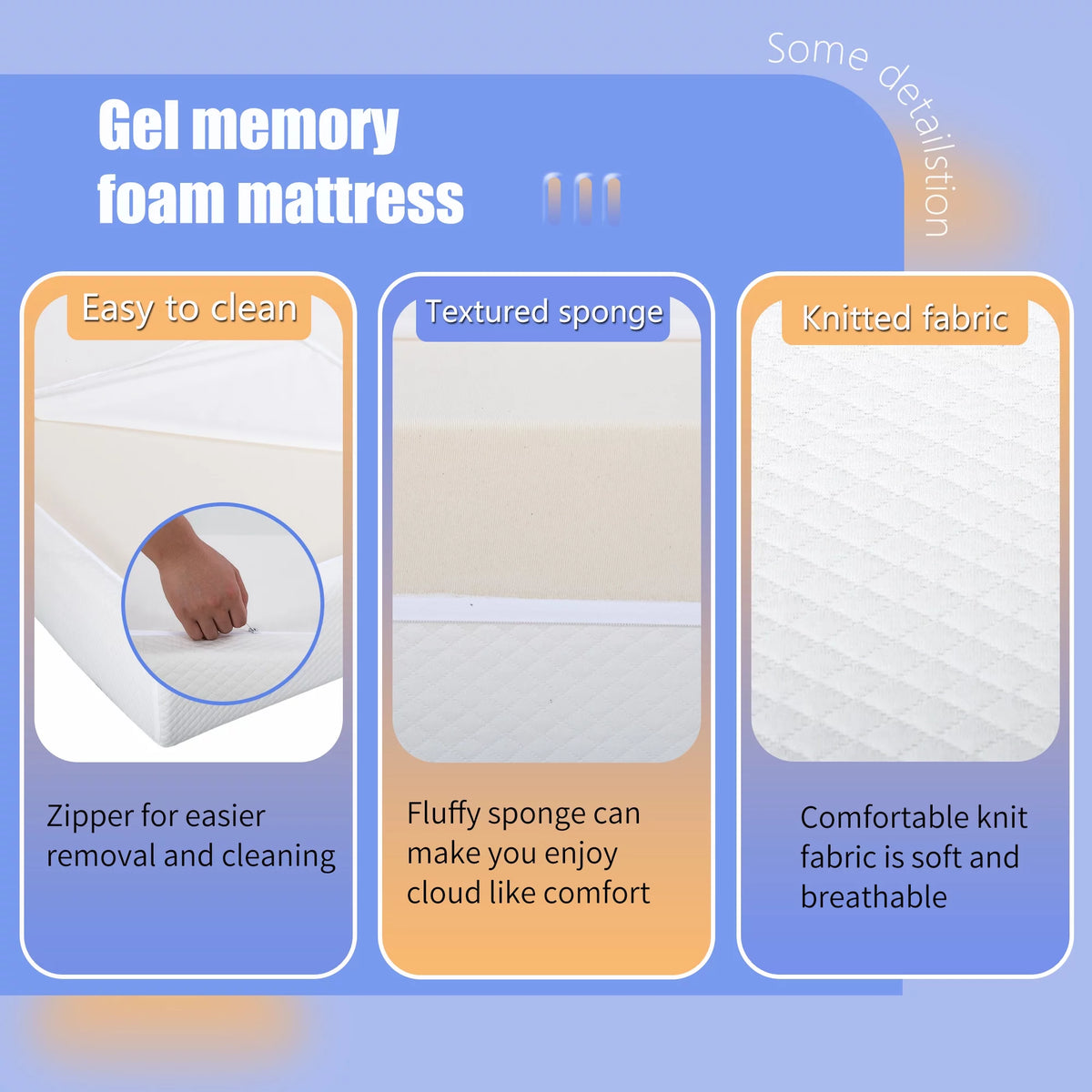 12 Inches Cooling-Gel Memory Foam Mattress Medium Firm Full P684169
