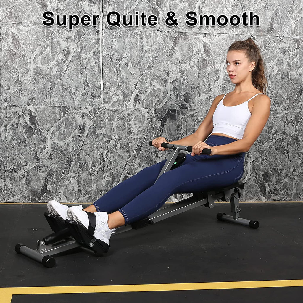Rowing Machine with Digital Monitor Black B618