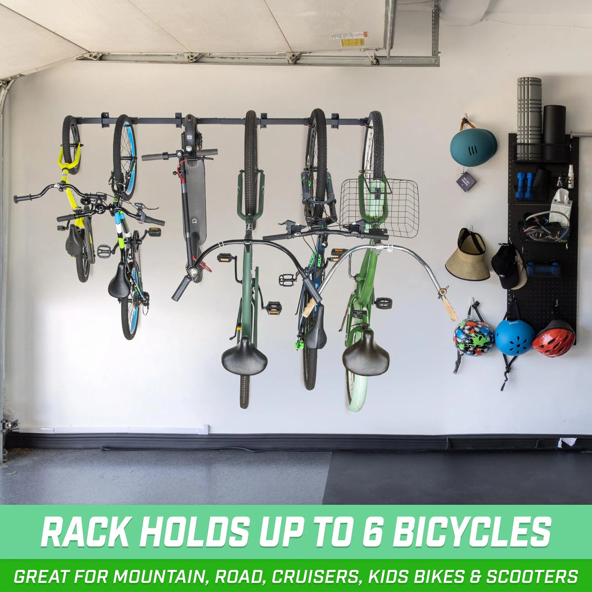 Wall Mounted Bike Rack for 4 to 6 Bicycles G53238