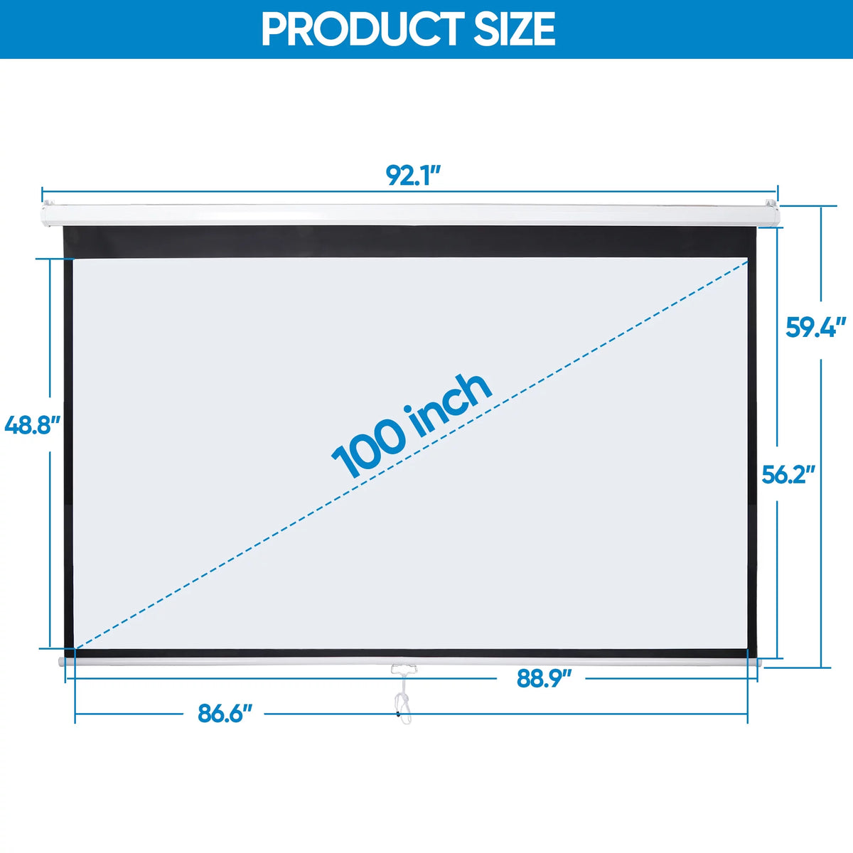 100in 16:9 Projection Screen X689
