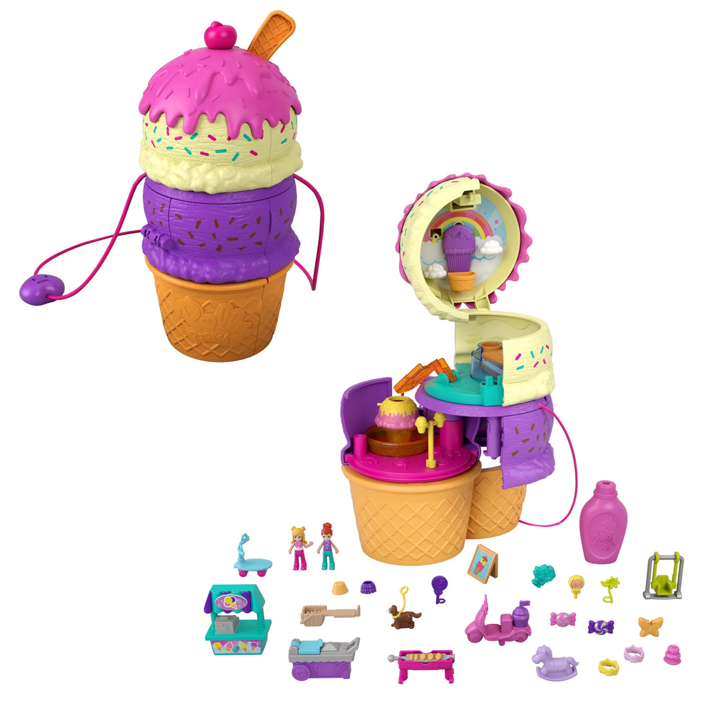 2-in-1 Playground with 2 Micro Dolls and 25 Accessories W79533