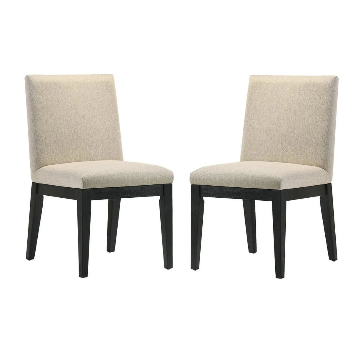 Black Wood 5 Pc Round Dining Table Set with Chairs O276