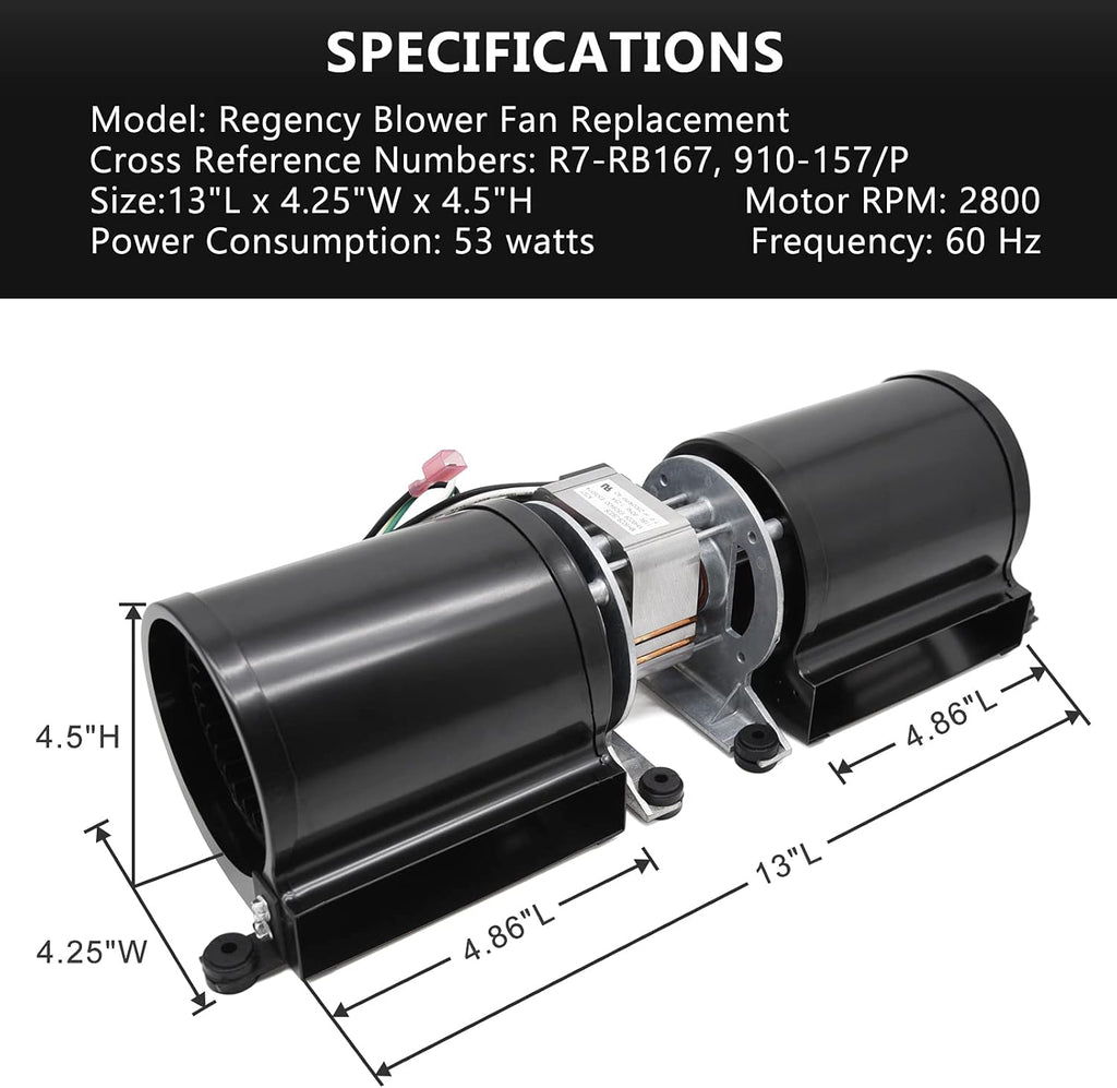 Fireplace Blower Fan Kit F6383