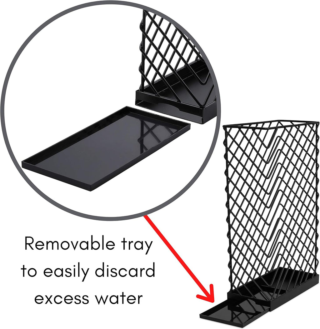 Black Metal Umbrella Stand P498938