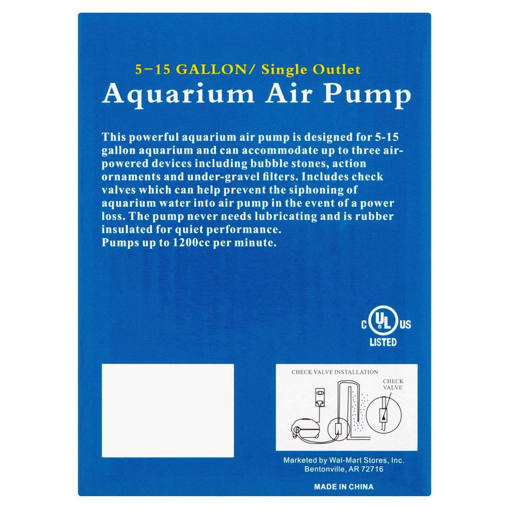 5-15 Gallon Aquarium Air Pump M558