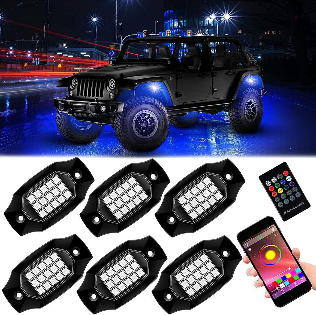8 Pods Waterproof RGBW LED Car Underglow Light Kit S9665