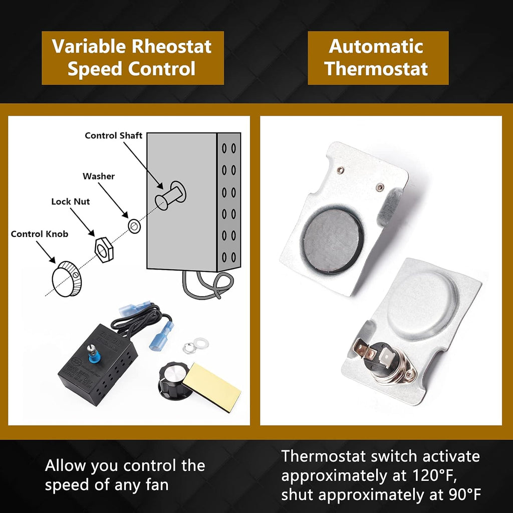 Fireplace Blower Fan Kit F6383