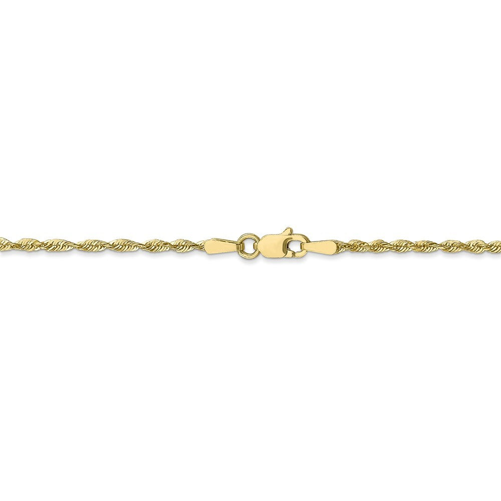 10k Gold 1.8mm Rope Chain Necklace 22 Inch S6409