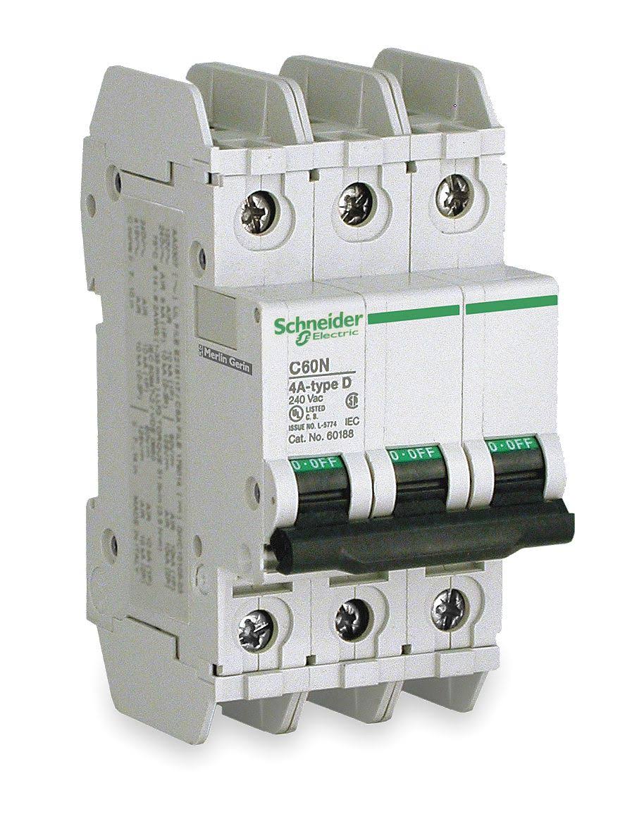 3P Miniature Circuit Breaker 8A 120/240VAC H59265