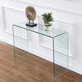 Clear Glass Narrow Console Table R87525